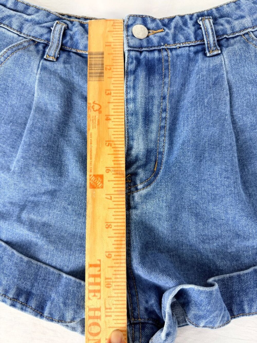 Dazy Denim Shorts Women Size M High Rise Cuffed Blue Casual Summer Jean Shorts - Picture 8 of 13